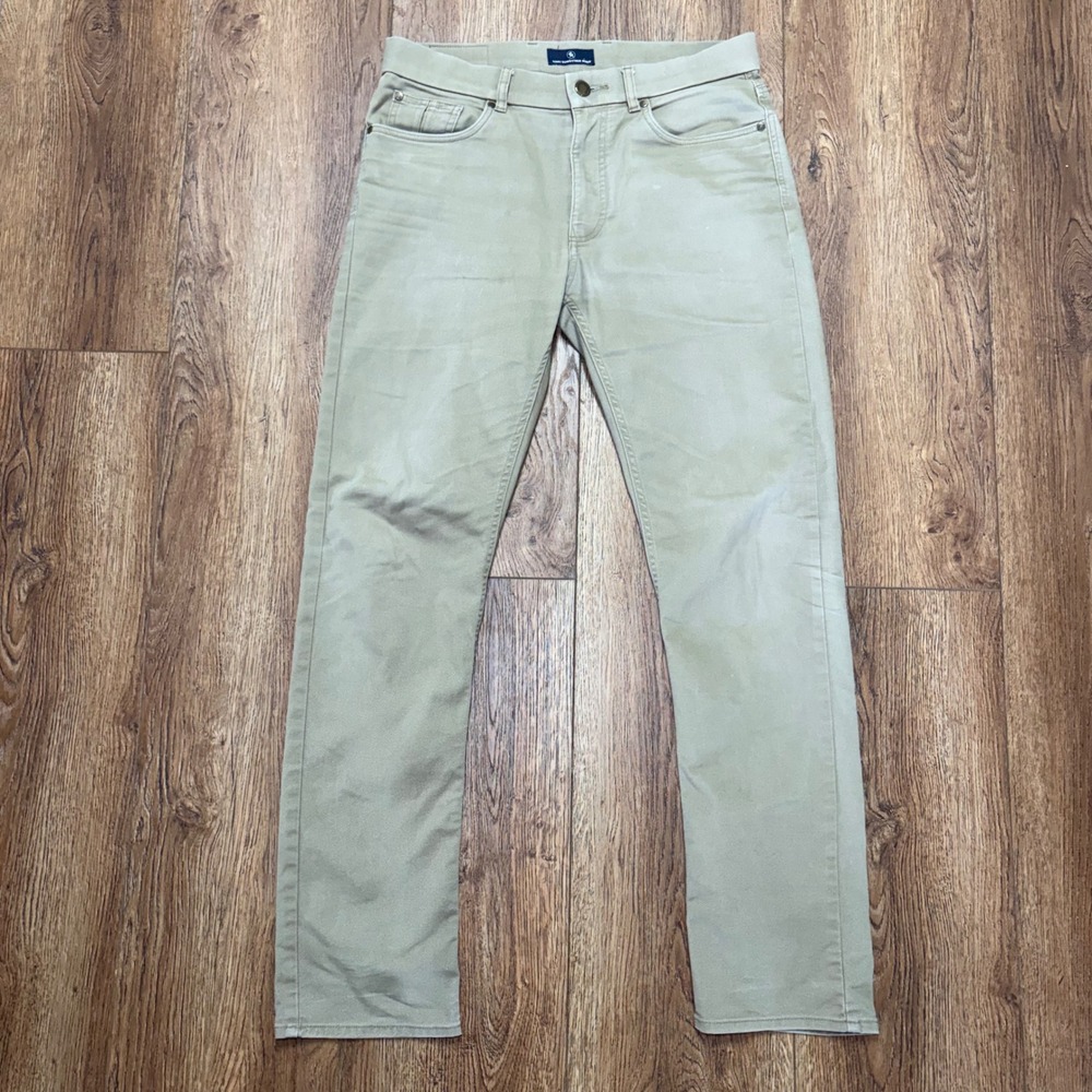 Hart Schaffner Marx Mens 34x34 Khaki Straight Leg Stretch Pants Business casual